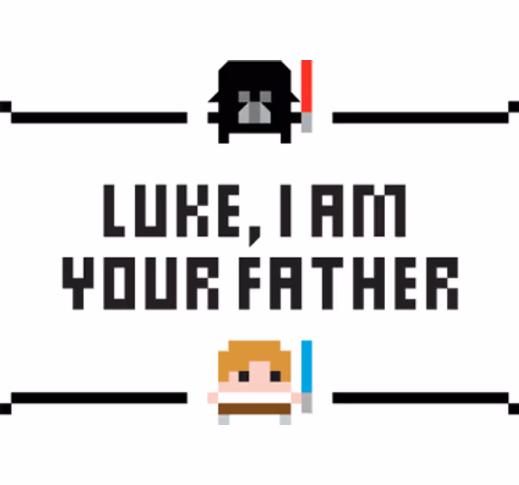 Rullegardiner med serier luke din far - TenStickers