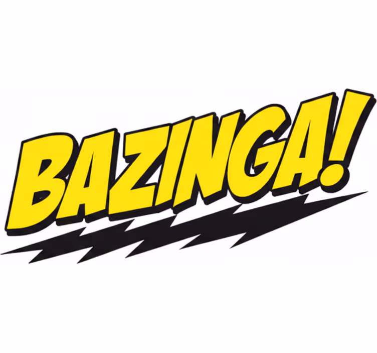 Rullegardiner med serier bazinga big bang - TenStickers