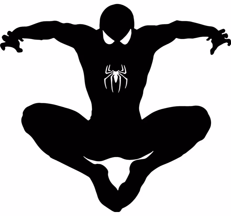 Superhelte rullegardiner spiderman silhuet - TenStickers