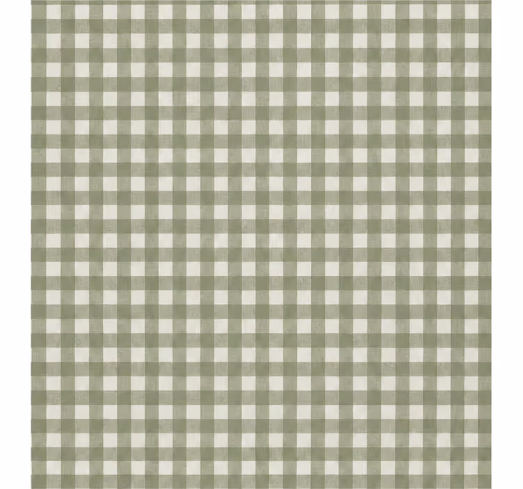Grønne rullegardiner med små tern i gingham mønster - TenStickers