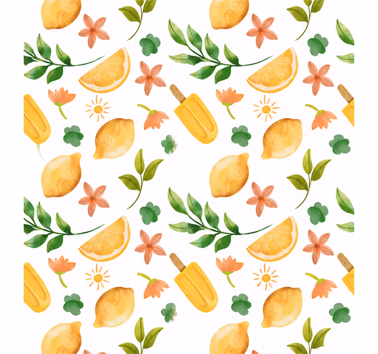 Gule rullegardiner sommercitrus - TenStickers