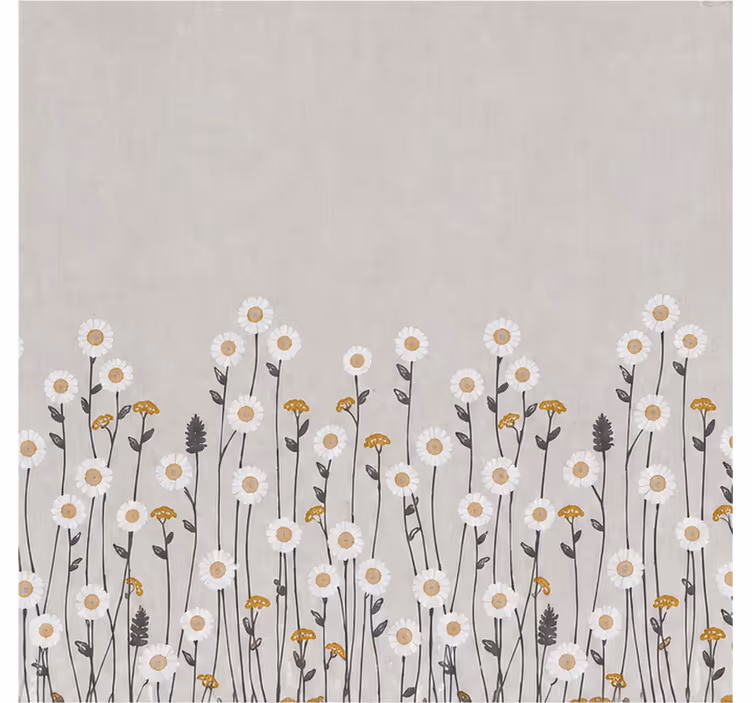 Rullegardiner med blomster scandi blomstergardin mørklægning - TenStickers