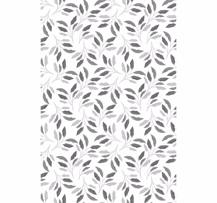 Grå blade elegant rullegardin - TenStickers