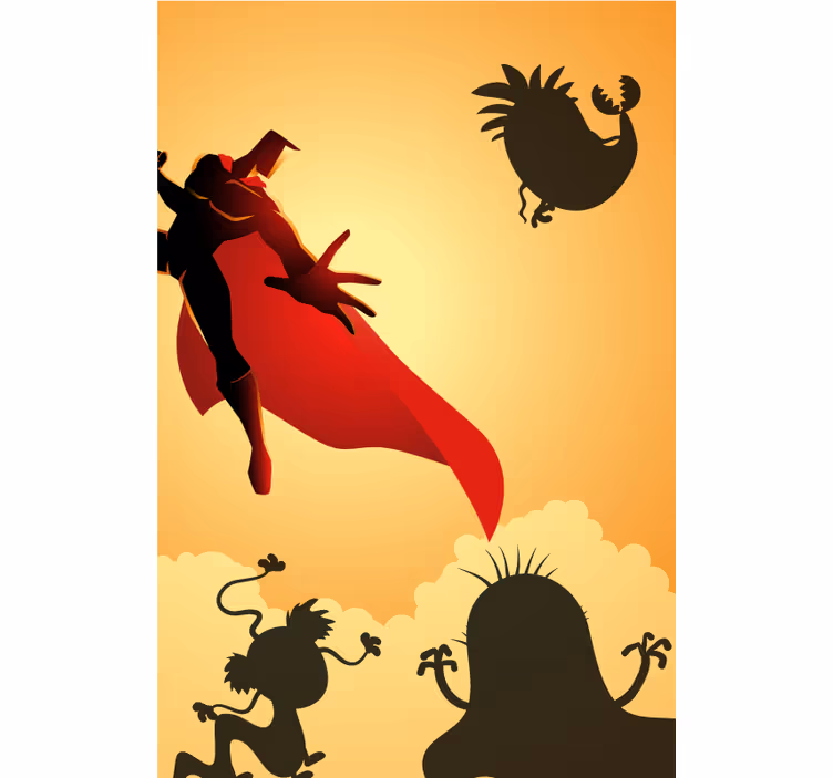 Monster fith superhelt rullgardin - TenStickers