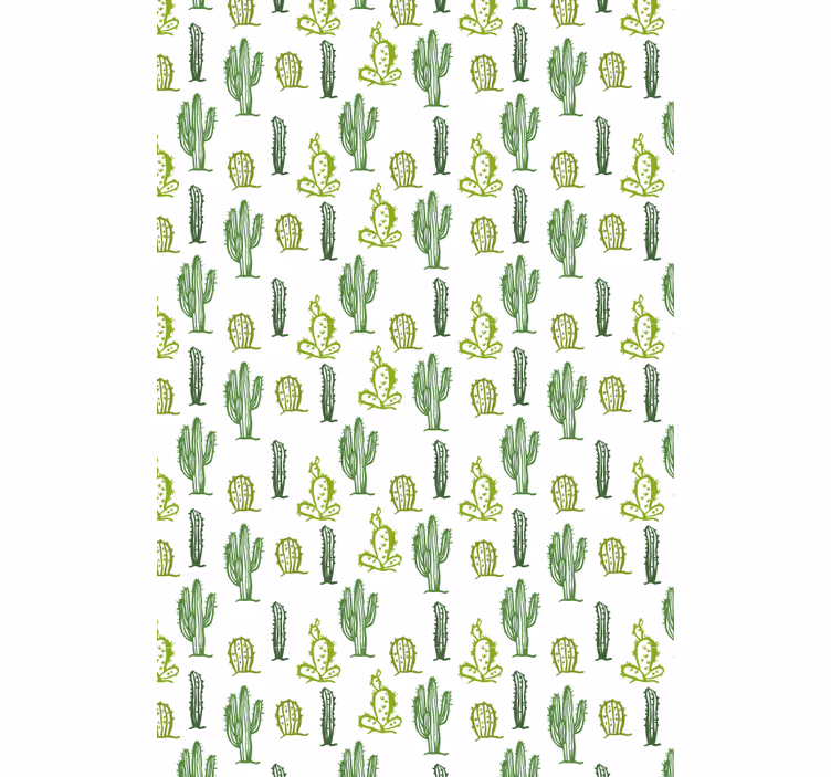 Grøn tornet kaktusRullegardin - TenStickers