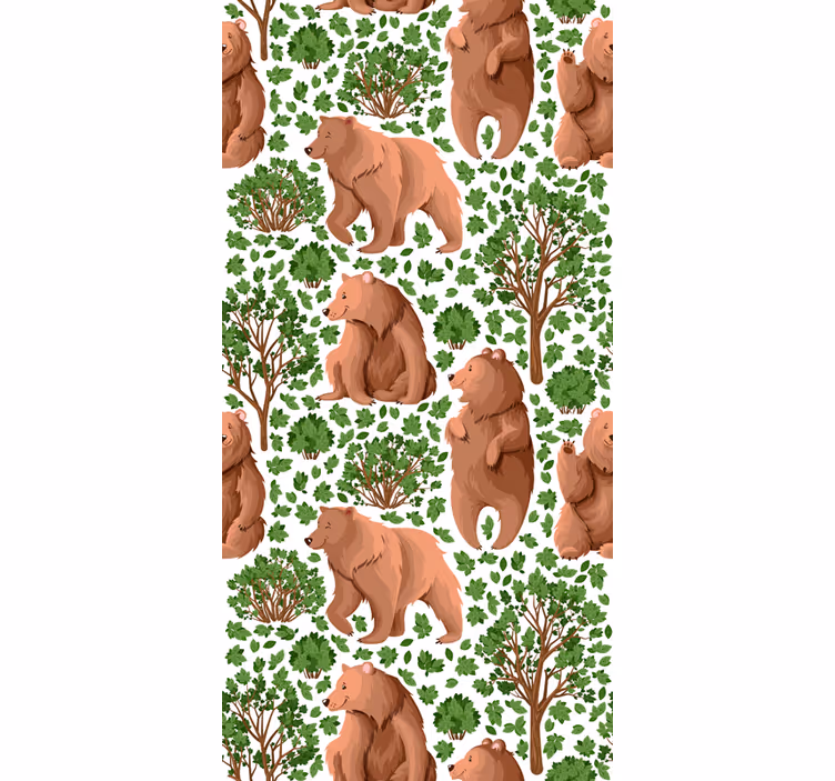 Med fauna træ dyr Rullegardin - TenStickers