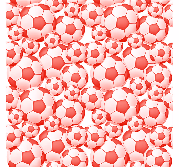 Fodbold mønster fodbold rullegardin - TenStickers