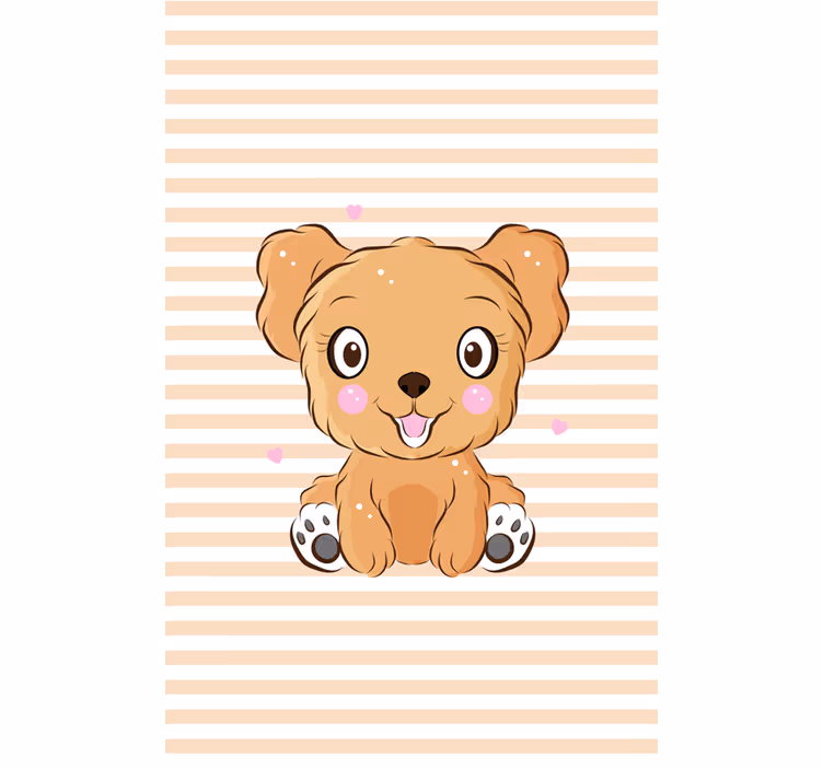 Baby hund forskellige dyreRullegardiner - TenStickers