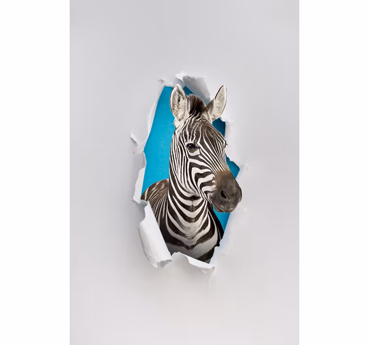 Zebra forskellige dyreRullegardiner - TenStickers