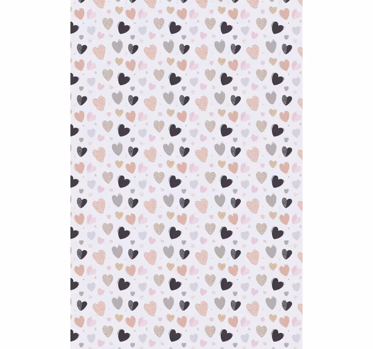Pastel mønster romantiske rullegardiner - TenStickers