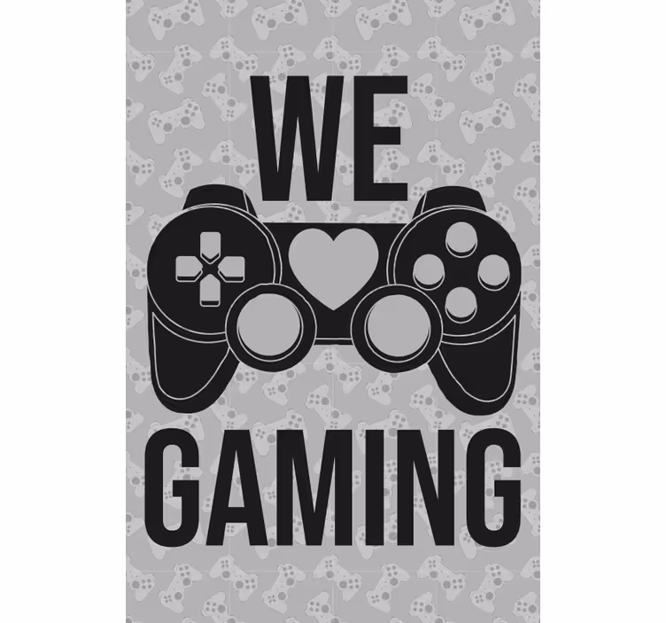 Vi elsker gaming nørd rullgardin - TenStickers