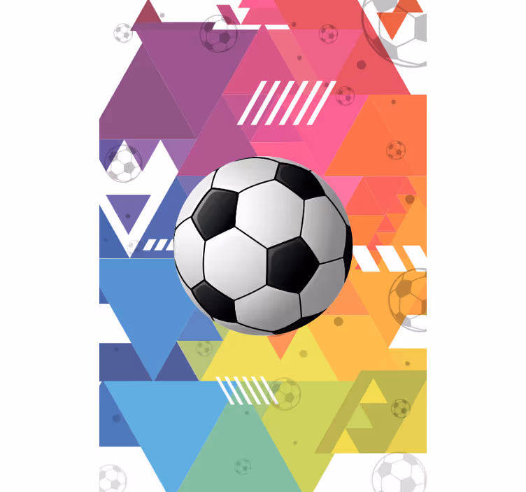 Flerfarvede geometriske bolde sportsRullegardiner - TenStickers