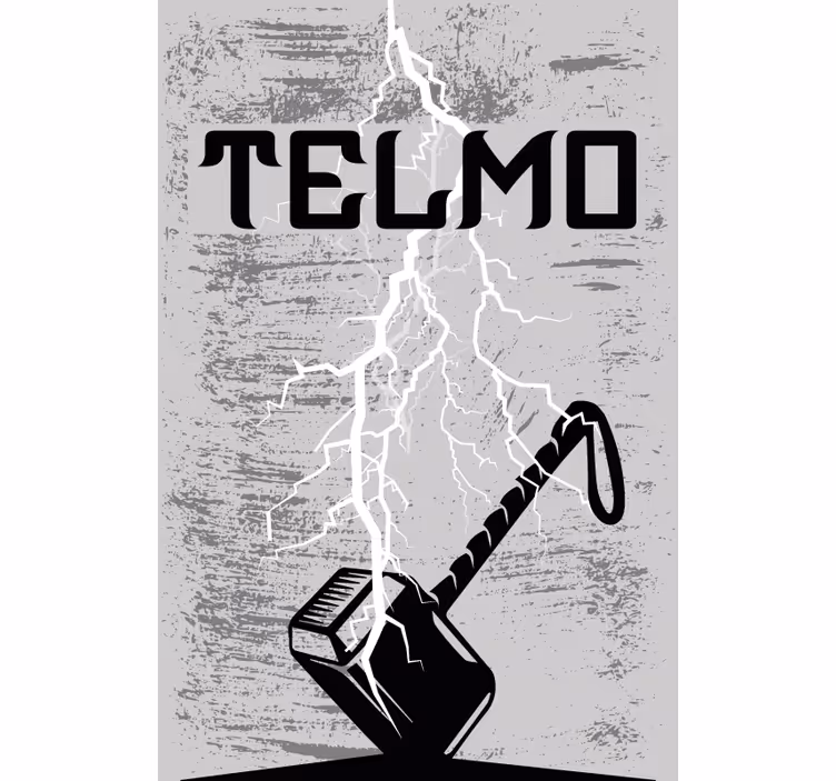 Hero of hammer geek rullegardin - TenStickers