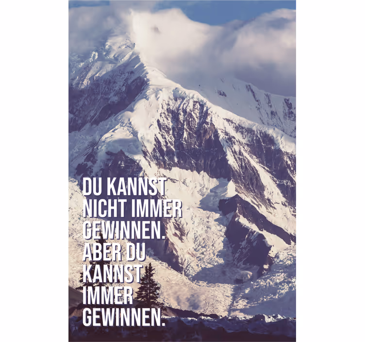 Immer gewinnen bjergtoppe kontor rullegardin - TenStickers