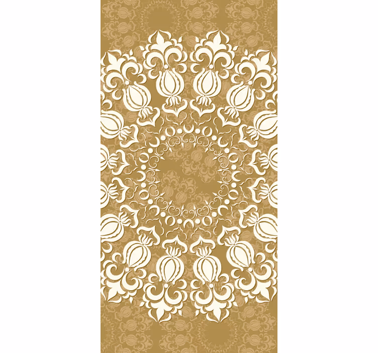 Dekorative runde blonder stue rullegardin - TenStickers