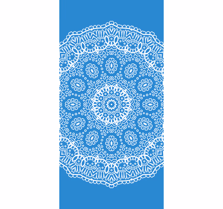 Mandala blondemønster rullegardiner med tegninger - TenStickers