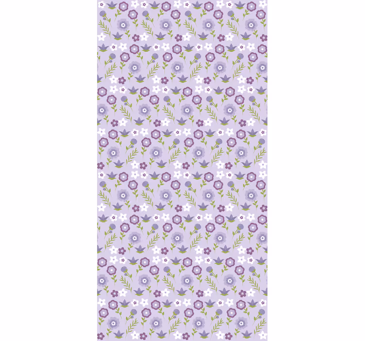 Blomstermønster harmoni rullegardiner med blomster - TenStickers