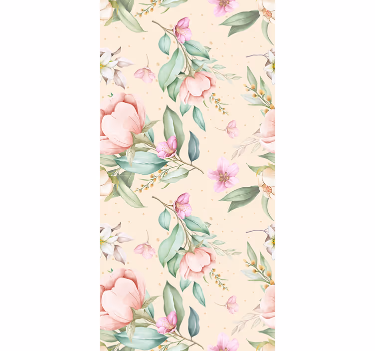 Originalt blomsterdesign rullegardin - TenStickers