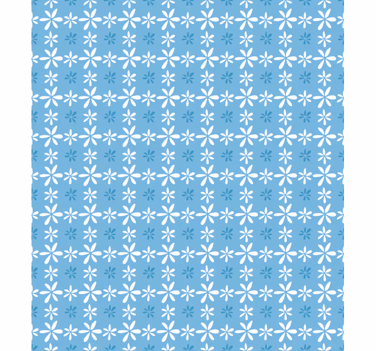 Hvid daisy blomster køkken rullegardin - TenStickers