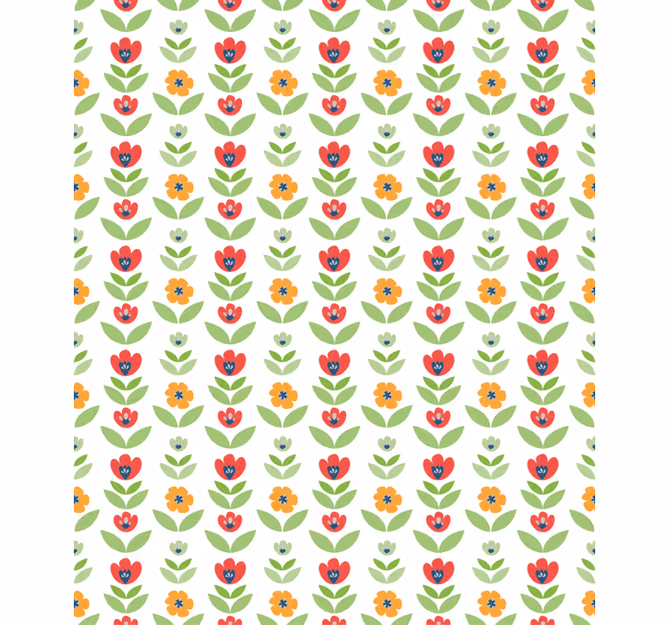Blomster og blade rullegardin - TenStickers