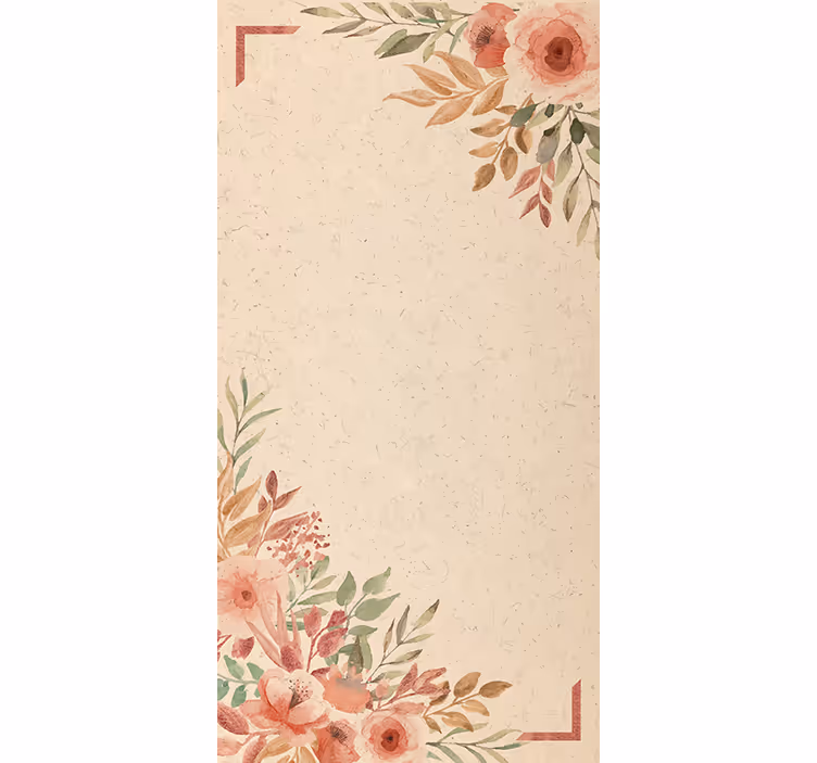 Baggrund beige pæoner blomsterRullegardiner - TenStickers