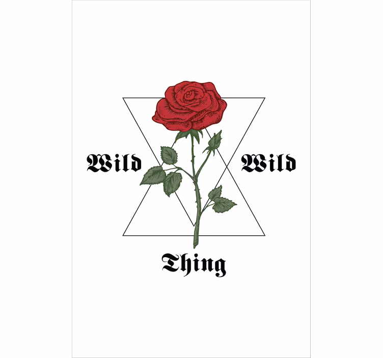 Rose motiv emblem rullegardiner med blomster - TenStickers
