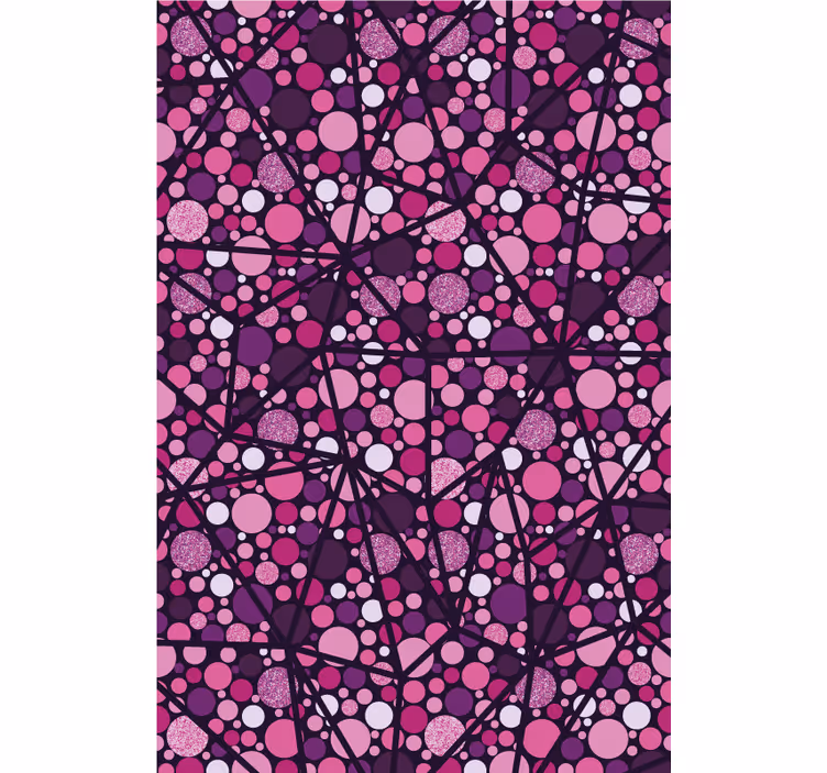 Rullegardin mønster geometrisk boblemønster - TenStickers