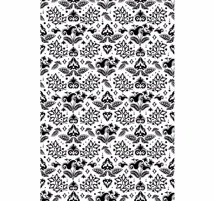 Elegante blomsterelementer rullegardiner med blomster - TenStickers