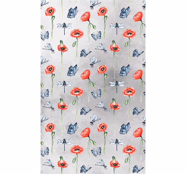 Glade haveblomster og planteRullegardiner - TenStickers