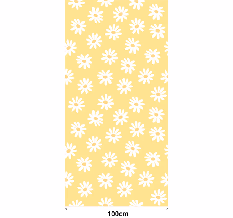 Daisy blomster til babyer moderne rullgardin - TenStickers