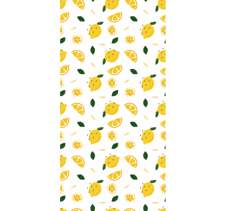 Citron og skiver citron moderne rullgardin - TenStickers
