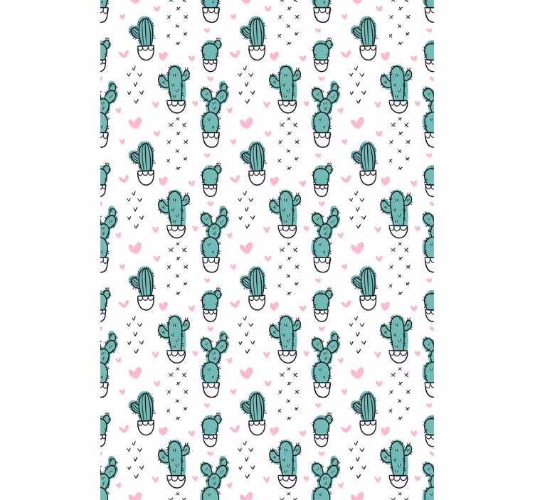 Rullegardiner med kaktus charmerende hjerte design - TenStickers