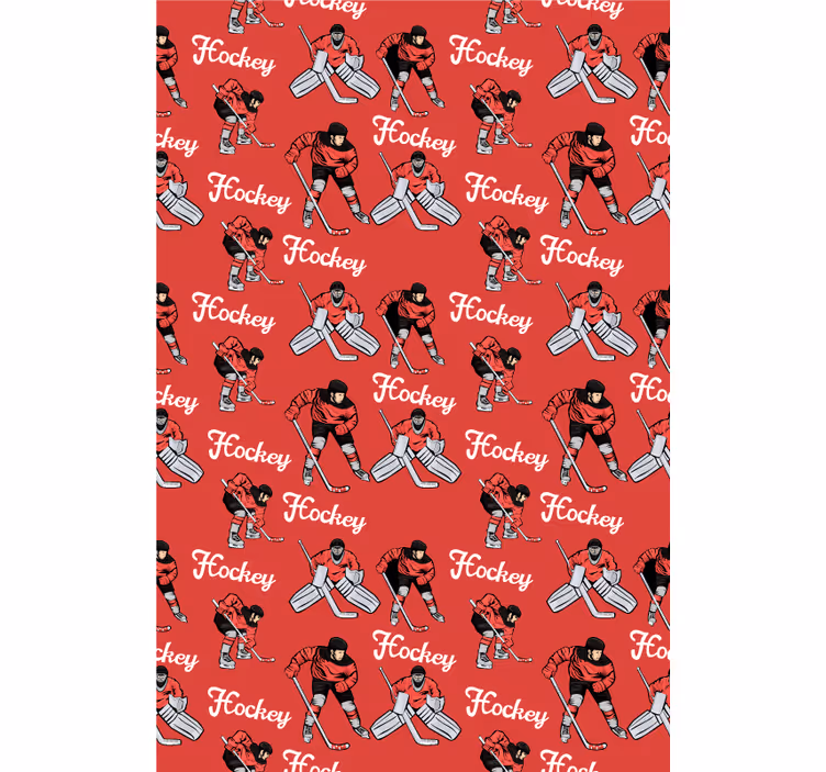 Hockeyspillere print sports rullegardiner - TenStickers