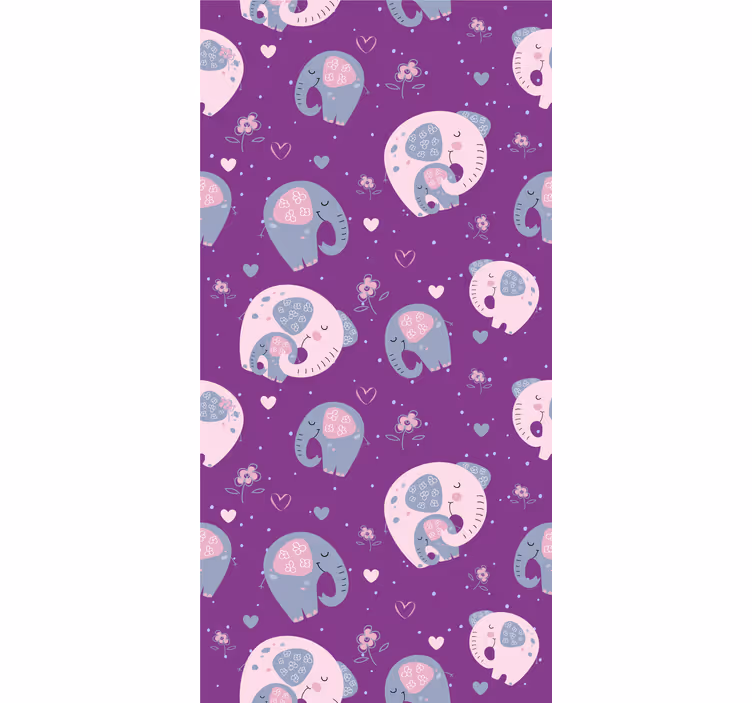 Lilla elefanter rullegardin - TenStickers