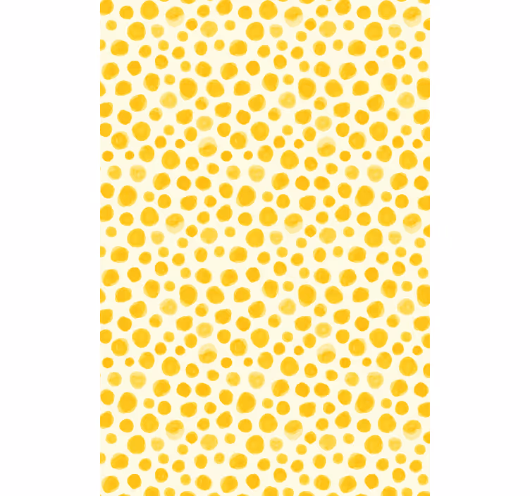 Akvarel gule prikker original rullegardin - TenStickers