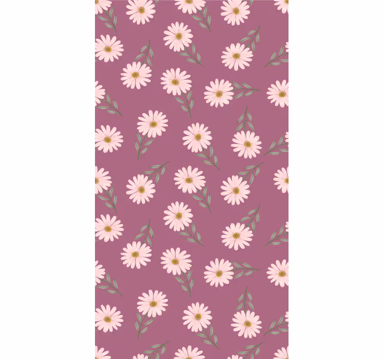 Tusindfryd blomstertema Blomster og planter på rullegardin - TenStickers