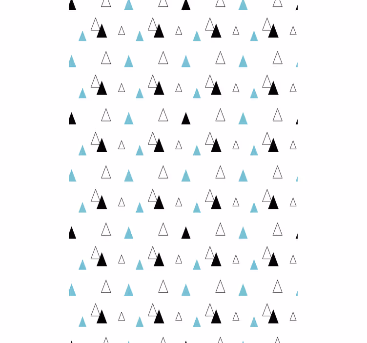 Skandinaviske rullegardiner med minimalistisk trekantmønster - TenStickers