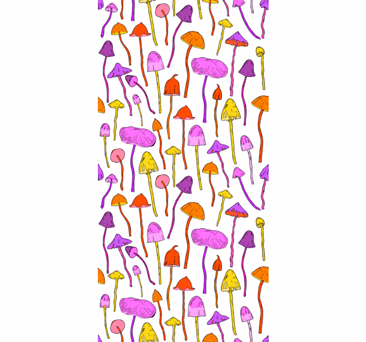 Hallucinogene flere blomster og planteRullegardiner - TenStickers