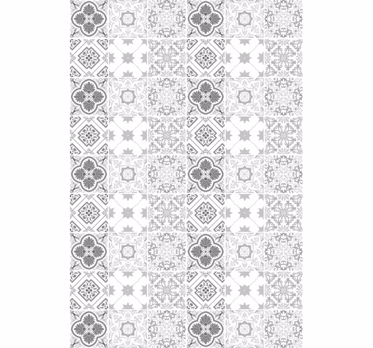 Geometriske mønster fliser sjove rullegardiner - TenStickers