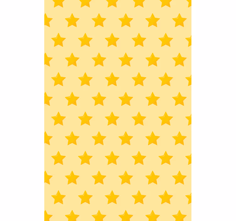 Gul stjerne mønster originale rullegardiner - TenStickers