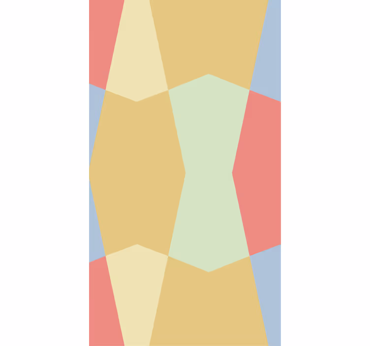 Geometriske pasteller monocolour rullegardin - TenStickers