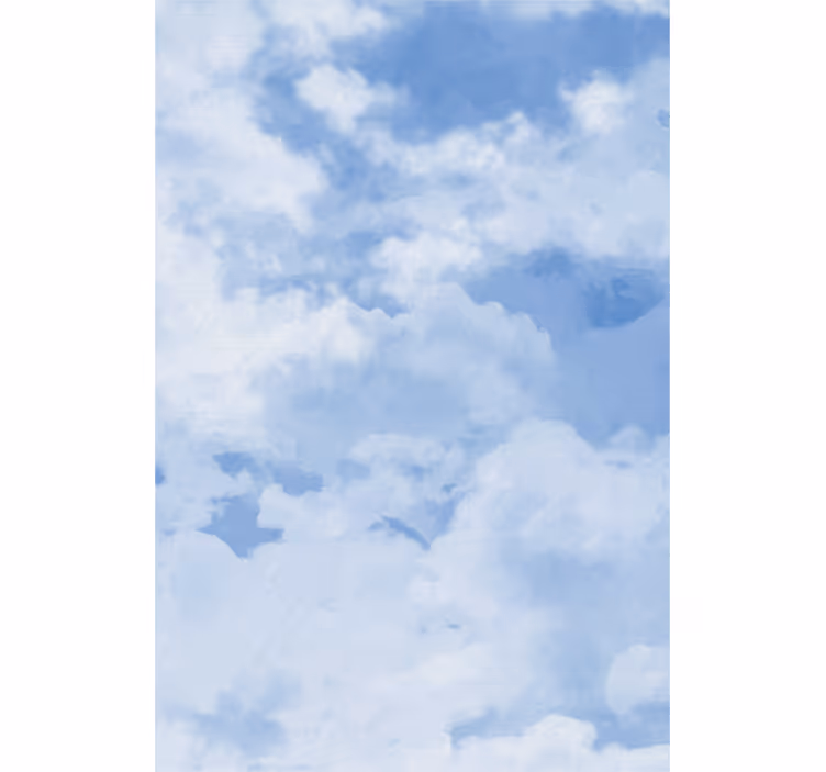 Lyseblå himmel tekstur sky rullgardin - TenStickers