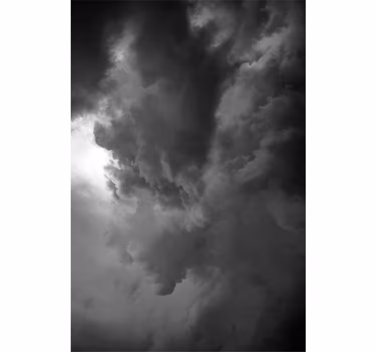 Mørk himmel med stormsky rullgardin - TenStickers