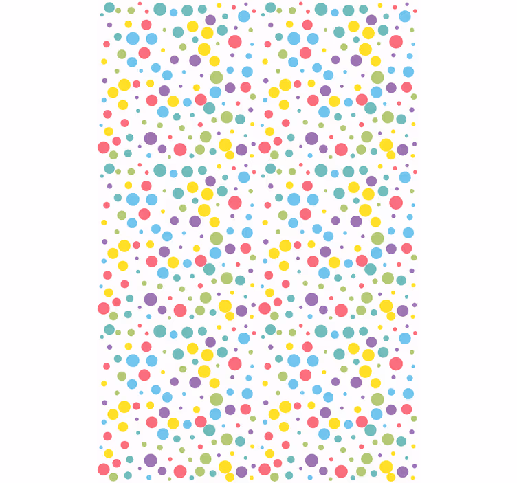 Farverig prikmønster moderne rullgardin - TenStickers