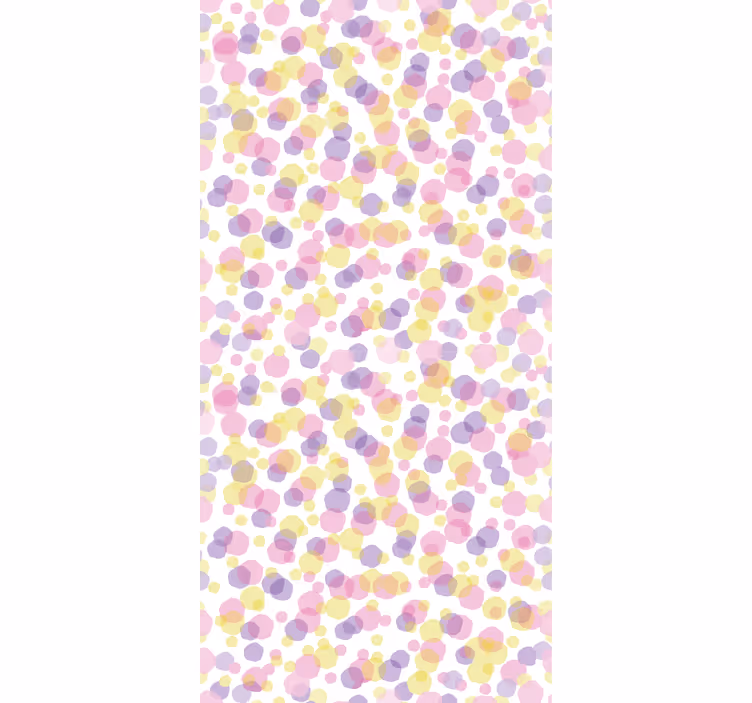 Blødt cirkelmønster monocolour rullegardin - TenStickers