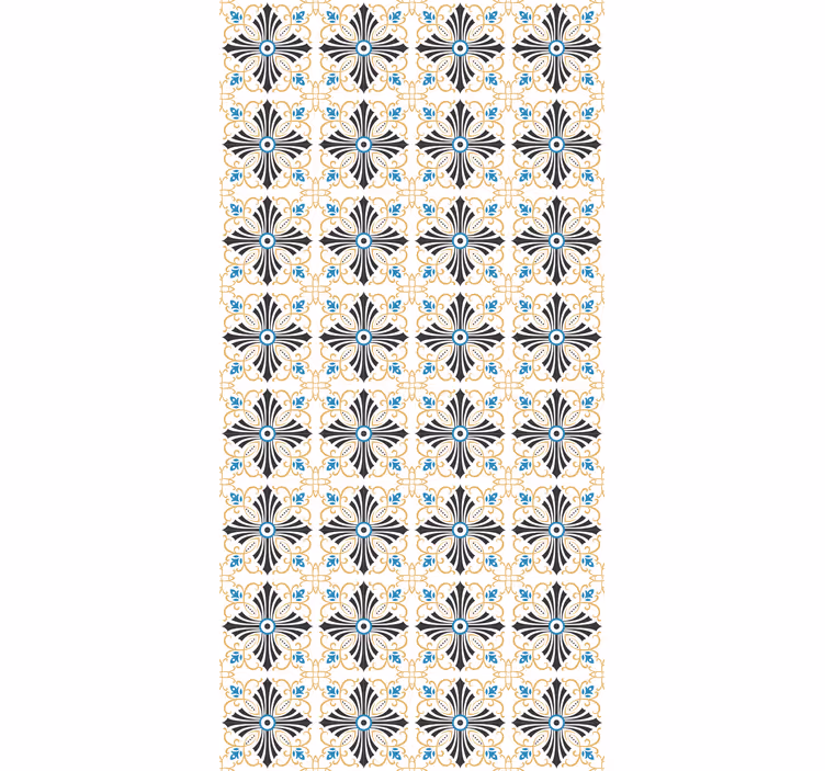 Vintage cross design mere vintage rullegardin - TenStickers