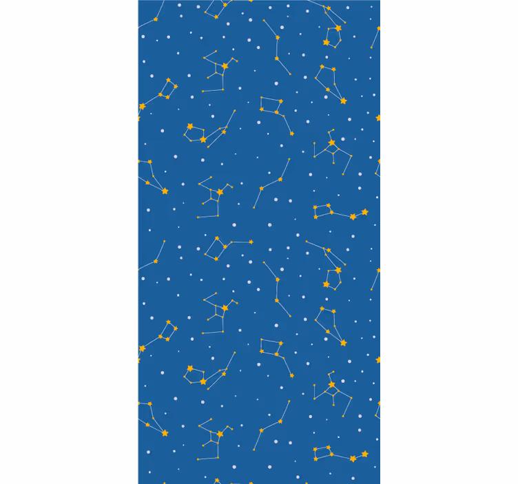 Stjernebilleder på himlen grafisk børneRullegardin - TenStickers