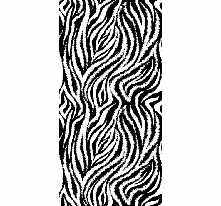 Zebrastribe koncept dyr rullegardin - TenStickers