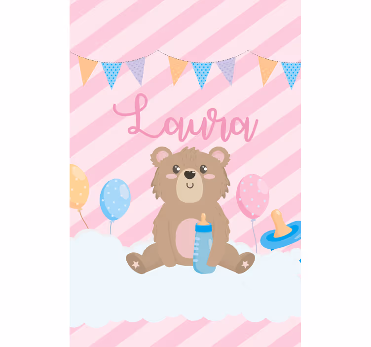 Bamse fejring personlige rullegardiner - TenStickers