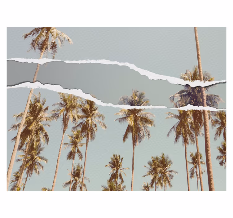 Palme sommer design rullegardin træ - TenStickers